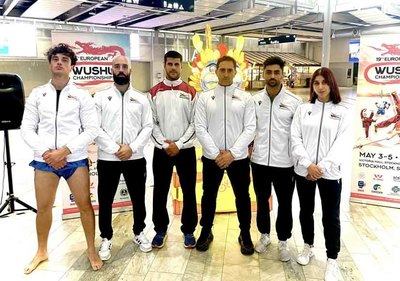 Atletas de Valena Brillan en el 19 Campeonato Europeo de Wushu