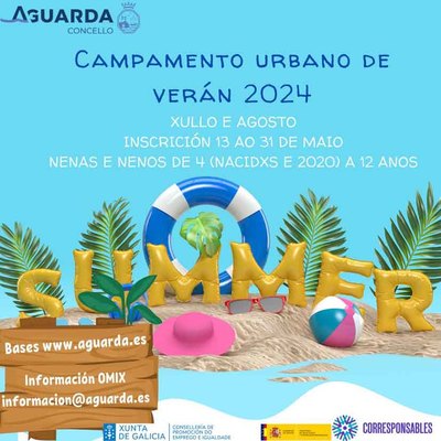 Campamento Urbano de Verano 2024 del Ayuntamiento de A Guarda: Apertura del Plazo de Solicitud