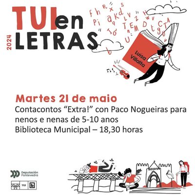 Paco Nogueiras llega con Extra! a la Biblioteca de Tui en el marco de Tui en Letras