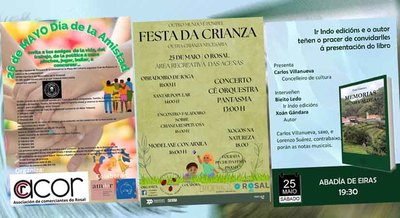 Agenda cultural repleta en O Rosal este fin de semana: Festejos, presentaciones y ms