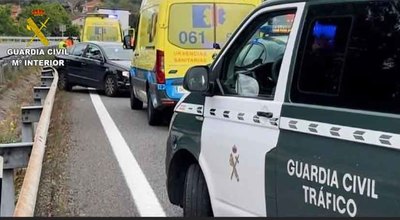 Investigan a Conductora por Circular en Sentido Contrario en la A-55 en Tui y Colisionar con Dos Vehculos