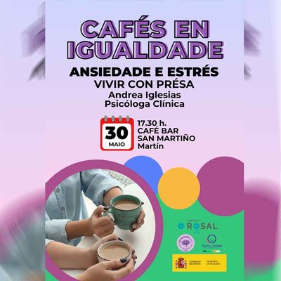 Combatir la Ansiedad y el Estrs con Andrea Iglesias en los -Cafs en Igualdad-