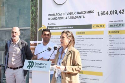 Luis Lpez Anuncia millonaria inversin para mejorar instalaciones deportivas en el sur de Pontevedra