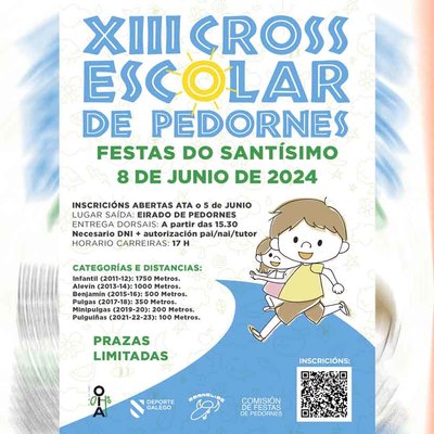 Aprazado el XIII Cross Escolar de Pedornes por Previsin de Lluvia