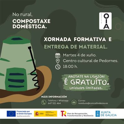 Concello de Oia: Entrega de composteros gratuitos y sesin formativa sobre compostaje domstico el prximo 4 de junio!