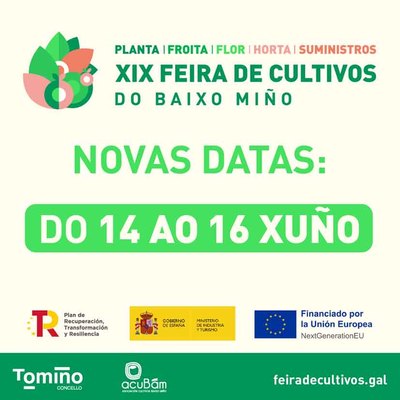 Cambio de fechas para la Feria de Cultivos del Baixo Mio debido a la previsin meteorolgica