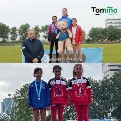 Trega-Tomio: Medallas de Oro y Bronce en el Campeonato Gallego de Pista 2024