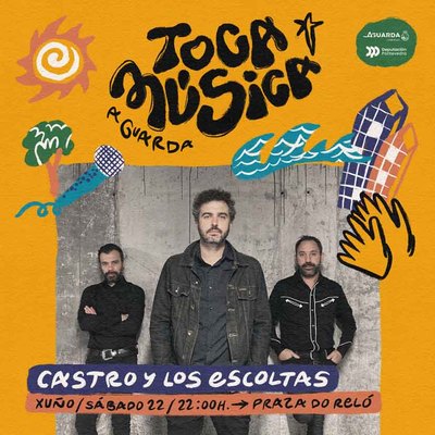 Castro y los Escoltas amenizan la Praza do Rel con TocaMsica en A Guarda