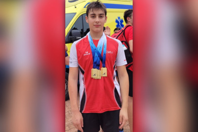 Marcos Garabatos Conquista Cuatro Oros en el Campeonato Gallego Alevn de Natacin