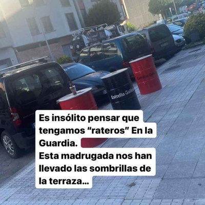 Ladrones Sustraen Sillas y Sombrillas de Terrazas en A Guarda