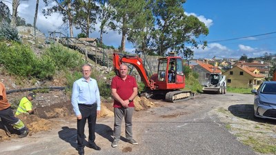 El Concello da Guarda Renueva la Red de Agua en Ra Rosentes y Camio da Judela