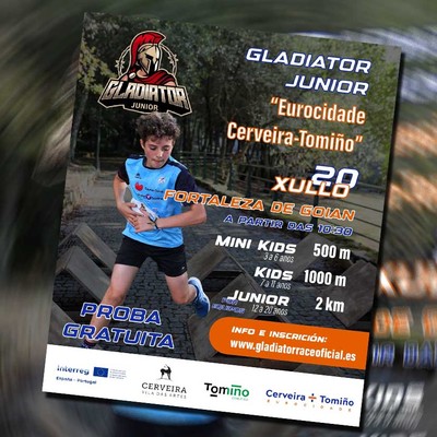 Apertura de Inscricins para a Gladiator Race Junior na Eurocidade Cerveira-Tomio