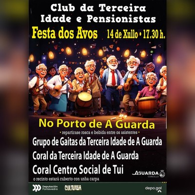 A Guarda celebra la Festa dos Avs con msica y meriendas en la Carpa do Porto