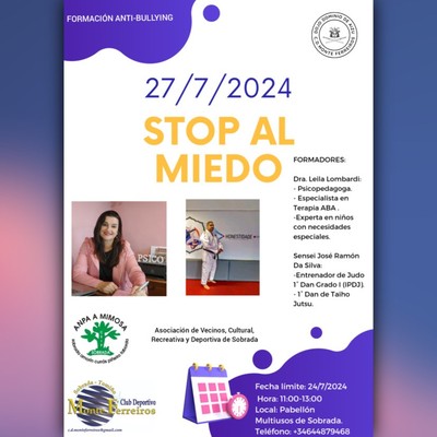 Sobrada se Moviliza Contra el Acoso Escolar con una Jornada de Formacin