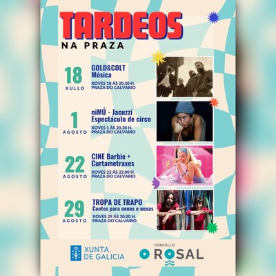 Msica, Cine y Circo Bajo las Estrellas en O Rosal con Tardeos na Praza