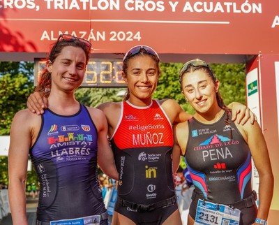 Doble victoria para Muoz y Viuela en los Campeonatos de Espaa de Acuatln y Triatln Cros