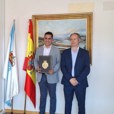 A Guarda Recibe la Visita de Henry Flores, Alcalde de Santa Tecla