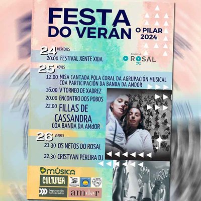 Festas de Vern del Pilar en O Rosal: Msica, Humor y Deporte del 24 al 26 de Julio