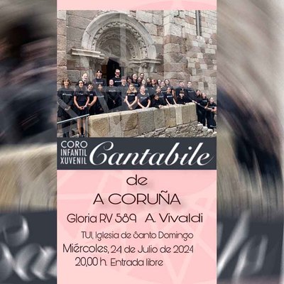 El Coro Infantil Cantabile de A Corua se Presenta en Tui este mircoles  24 de Julio