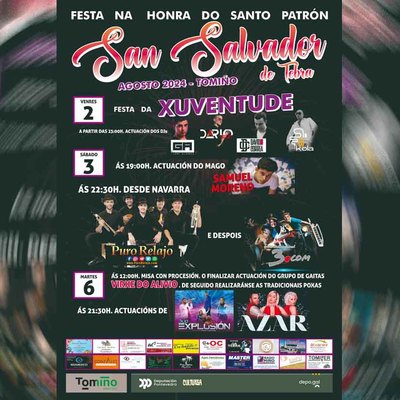 Fiestas en San Salvador de Tebra (Tomio) 2024: Del 2 al 6 de Agosto
