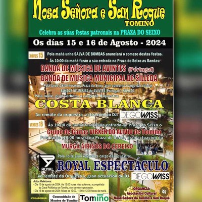 Las Fiestas Patronales de Nosa Seora y San Roque en Tomio Prometen Espectculo y Tradicin