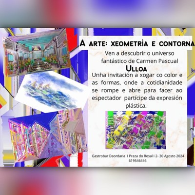 La Exposicin de Carmen P. Ulloa Transforma O Rosal con Color y Formas Geomtricas