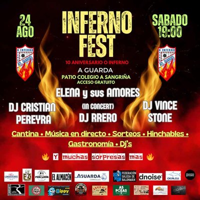 INFERNO FEST: Un Festival Imperdible en A Guarda para Celebrar 10 Aos de O Inferno de A Sangria