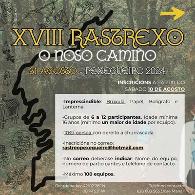 XVIII Rastrexo de Pexegueiro: ltimos Das para Inscribirse en -O Noso Camio-