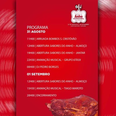 Festival Gastronmico Sabores do Anho en Gondomil: Actividades y Horarios