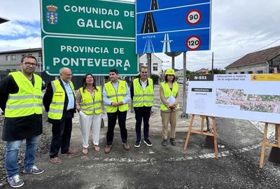 Pedro Blanco supervisa las obras de la Avenida de Portugal en Tui, marcando el compromiso del Gobierno con el turismo y la infraestructura local