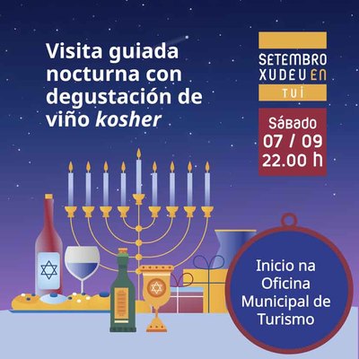 Fin de semana temtico en Tui: visitas nocturnas y musicales en el -Setembro Xudeu-