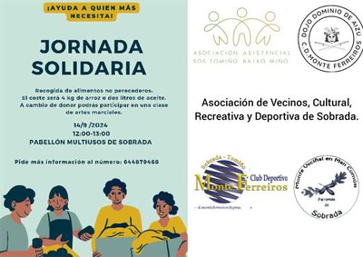 nete a la Recogida de Alimentos en Sobrada y Disfruta de una Clase de Artes Marciales Gratuita