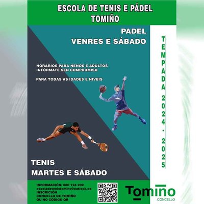 Tomio abre inscripciones para la Escuela de Tenis y Pdel de la temporada 2024-2025