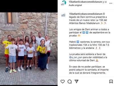 La 15K del Atlntico Banco Mediolanum rinde homenaje a Dani y lucha contra el cncer de pncreas