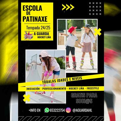 Abierto el Plazo de Inscripcin para las Escuelas de Patinaje del Club A Guarda Hockey Lnea 2024