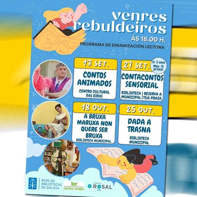 O Rosal Inicia el Ciclo de Contacontos -Venres Rebuldeiros- para Fomentar la Lectura Infantil