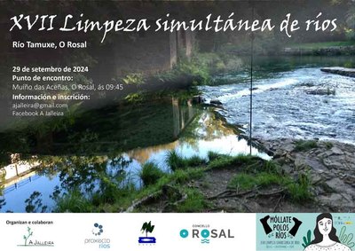 Voluntarios de O Rosal se suman a la limpieza simultnea de ros este domingo 29 de septiembre