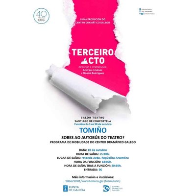 Tomio se une de nuevo al autobs del teatro con la obra -Terceiro acto-