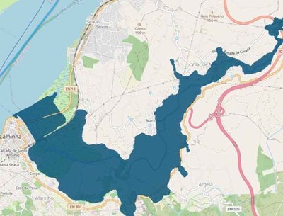 Alerta por riesgo de inundaciones en el ro Coura a su paso por Caminha y Vila Nova de Cerveira