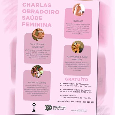 El Concello de Oia organiza talleres de salud femenina para mejorar el bienestar fsico y emocional