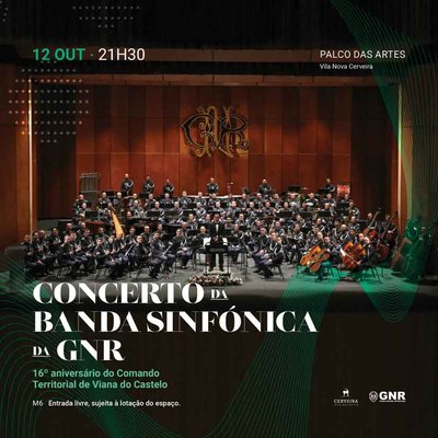 La Banda Sinfnica de la GNR se presenta en el Palco das Artes de Vila Nova de Cerveira
