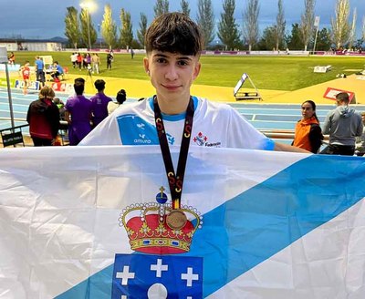 El atleta gallego Alejandro Santos logra el bronce en el Campeonato de Espaa por Selecciones Autonmicas