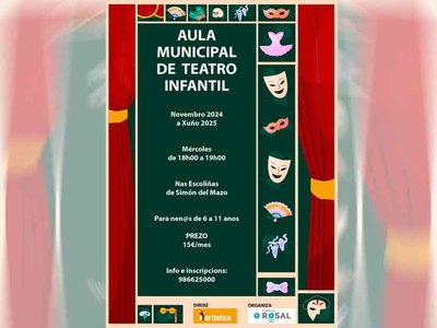 O Rosal fomenta las artes escnicas con su Aula Municipal de Teatro para nios de 6 a 11 aos