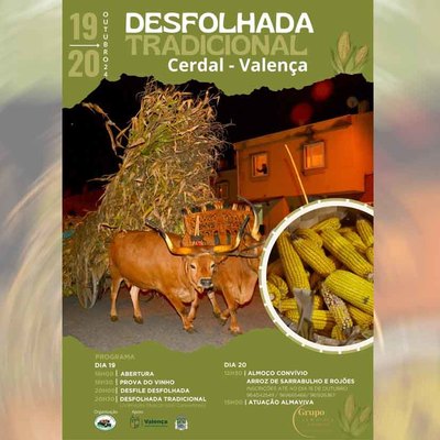 Cerdal celebra la Desfolhada Tradicional con sabores y msica este 19 y 20 de octubre