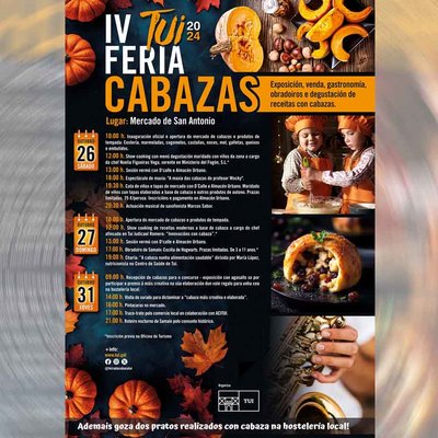 Tui celebra la IV Feira da Cabaza con un completo programa de actividades en el Mercado de San Antonio