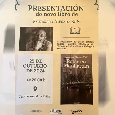 Este viernes, Francisco lvarez Koki lanza -Ratas en Manhattan- en el Centro Social de Ests
