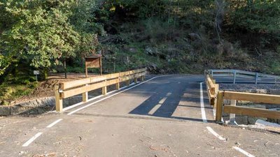 Randufe y Pazos de Reis vuelven a estar conectados gracias a la reconstruccin de la ponte sobre el ro Cotarel