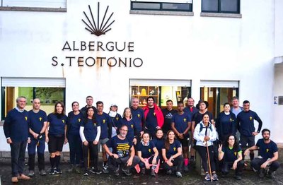 Valena Recibe a los Peregrinos de la Peregrinacin Colectiva a Santiago de Compostela