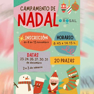 Campamento de Nadal en O Rosal: inscricins abertas ata o 15 de novembro