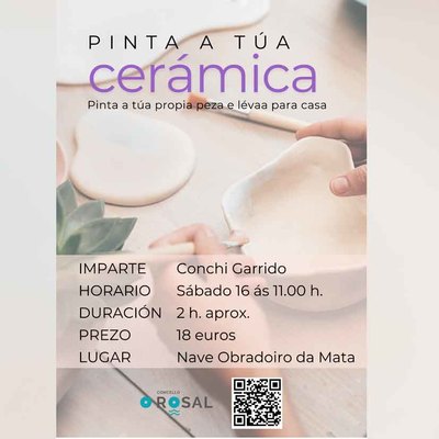 O Rosal organiza un taller de pintura en cermica para fomentar el talento local